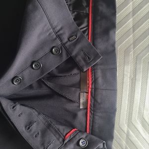 Prada men's button fly tech dress pants. Sz 34, zippered boot legs